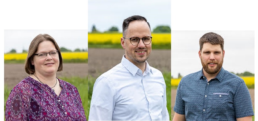 Gabi Heyne, Ole Peuckert und Tobias Saathoff